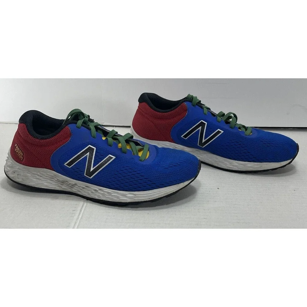 New Balance Fresh Foam Arishi Running Shoes Boys Size 5 Red Blue Yellow Green